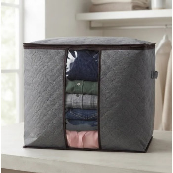 Grand Sac de Rangement Pliable avec Fenêtre Transparente