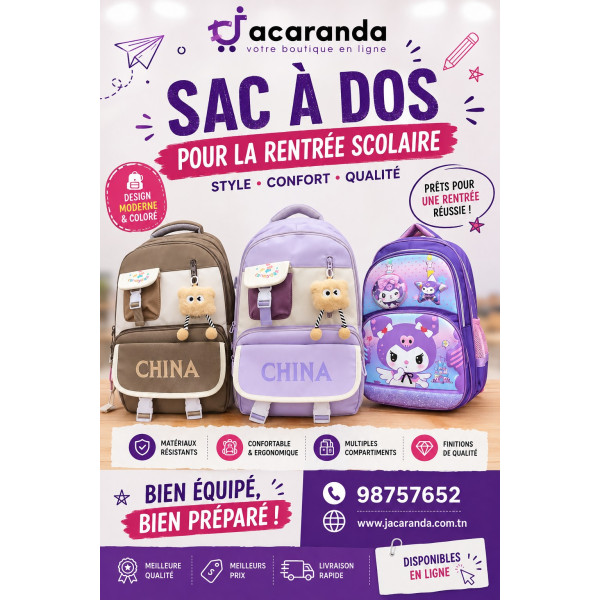 Sacs à dos pour une rentrée scolaire