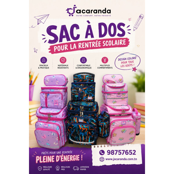 Sacs à dos pour une rentrée scolaire