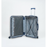 Set de trois valises avec roues démontables - Titou - Blanc Bleu marine
