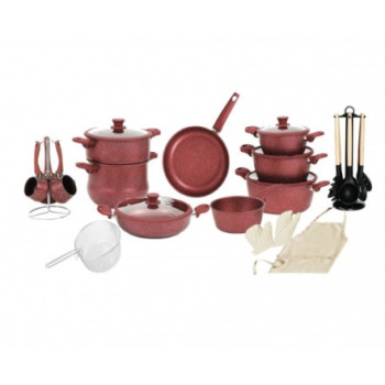 Batterie De Cuisine Almaz Granite 29 Pièces