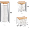 Set cosmétiques 3 PCS couverts bois