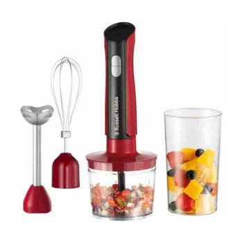 Mixeur Plongeant 3en1 RUSSELL HOBBS Desire Red 500W