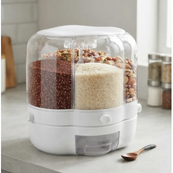 Distributeur Rotatif de Céréales et Grains Multi-Compartiments