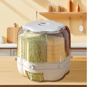 Distributeur Rotatif de Céréales et Grains Multi-Compartiments