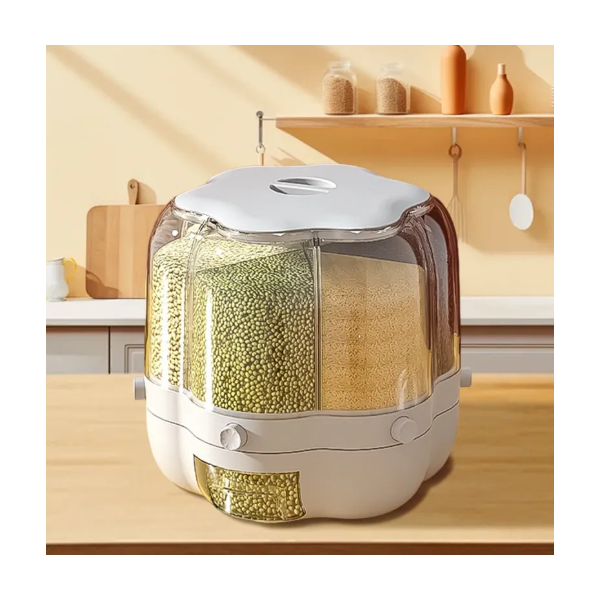 Distributeur Rotatif de Céréales et Grains Multi-Compartiments