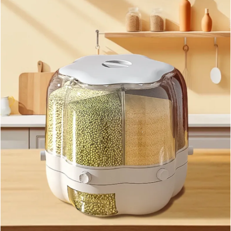 Distributeur Rotatif de Céréales et Grains Multi-Compartiments