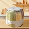 Distributeur Rotatif de Céréales et Grains Multi-Compartiments