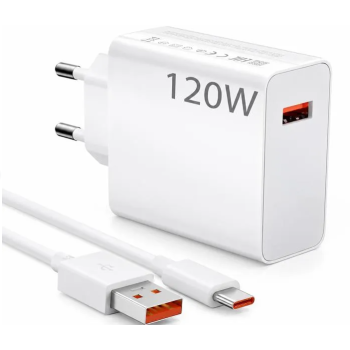 Chargeur Rapide120W USB-A câble USB-C 2 m
