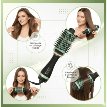 Brosse Soufflante & Sèche-Cheveux 2en1 TONR Avocado 3D One Step