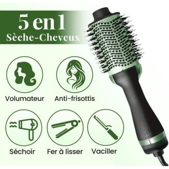 Brosse Soufflante & Sèche-Cheveux 2en1 TONR Avocado 3D One Step