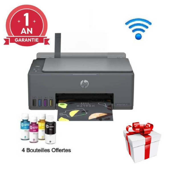 Imprimante HP Smart Tank 581 à Réservoir Intégré Wifi 3en1 Couleur