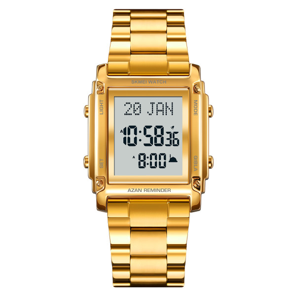 Montre rappel de la Qibla et Azan SKMEI acier inoxydable 2277