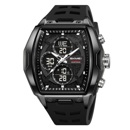 Montre de sport numérique tendance chronographe 5ATM SKMEI 2601 – Noir