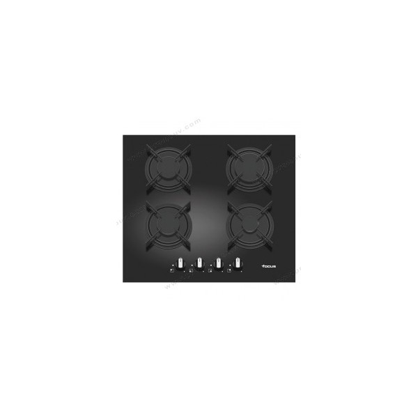 Plaque de Cuisson Vitro Crystal FOCUS F409B 4 Feux 60 cm Noir