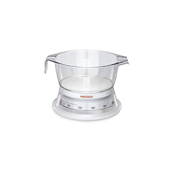 BALANCE DE CUISINE  VARIO WHITE / GLASS-CLEAR