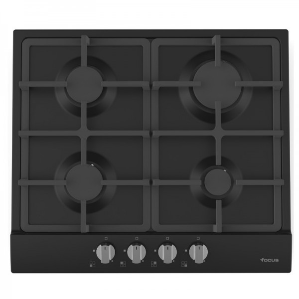Plaque de Cuisson FOCUS F408B 4 Feux 60 cm Noir