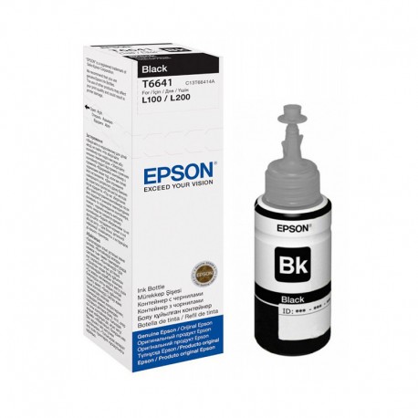 Bouteille d'encre originale Epson T6641 - Noir - C13T66414A - Jacaranda Tunisie