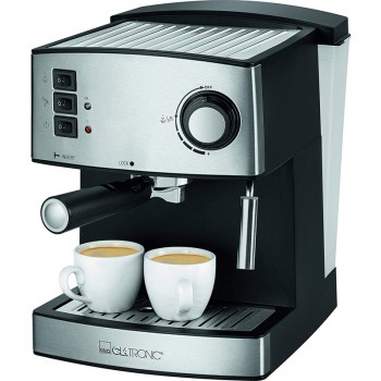 Machine à Café Expresso CLATRONIC 15 bars 850W - Argent