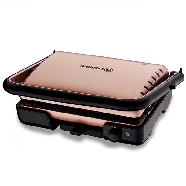 GRILLE PAIN KORKMAZ GRANITE NON STICK 1800 W ROSE GOLD