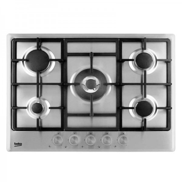 Table de Cuisson Encastrable BEKO 5 Feux 70 cm Inox - HIMW75225SX