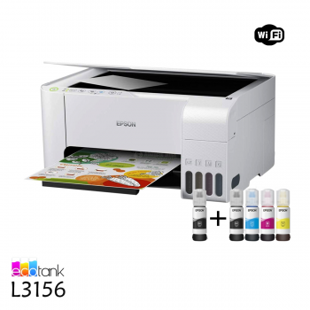 Epson L3156 EcoTank Multifunction InkTank Wireless Printer - White