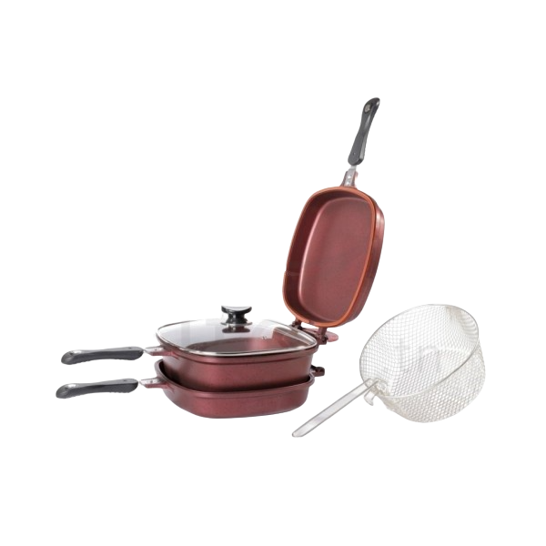 Multicooker OMS Collection 3 En 1 26cm*26 cm - Rouge