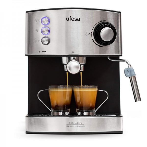 MACHINE À CAFÉ EXPRESSO UFESA CE7240 20 BARS 850W - INOX