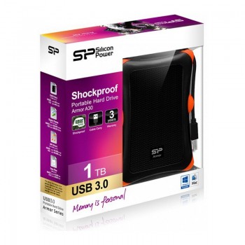 DISQUE DUR EXTERNE SILICON POWER ARMOR A30 / 2 TO / ANTICHOC / USB 3.1