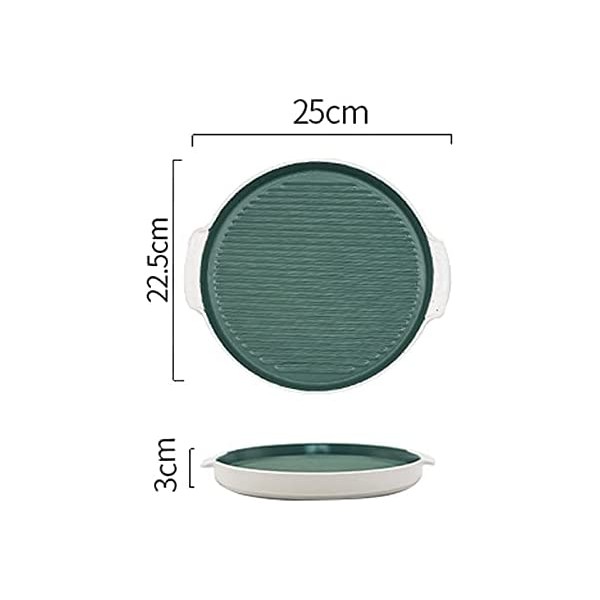 Assiettes Plates 1 pcs Four en céramique à Table Cuisson