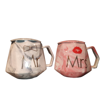Mug Mrs en rose marbré