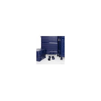 Set De Trois Valises Polypropylène - Bleu