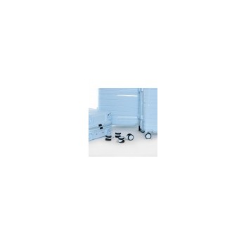 Set De Trois Valises Avec Roues Démontables - Bleu Chwingum